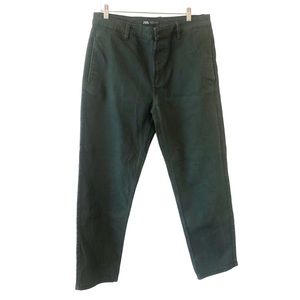 Zara Man DNWR Straight Fit Jeans Green 32